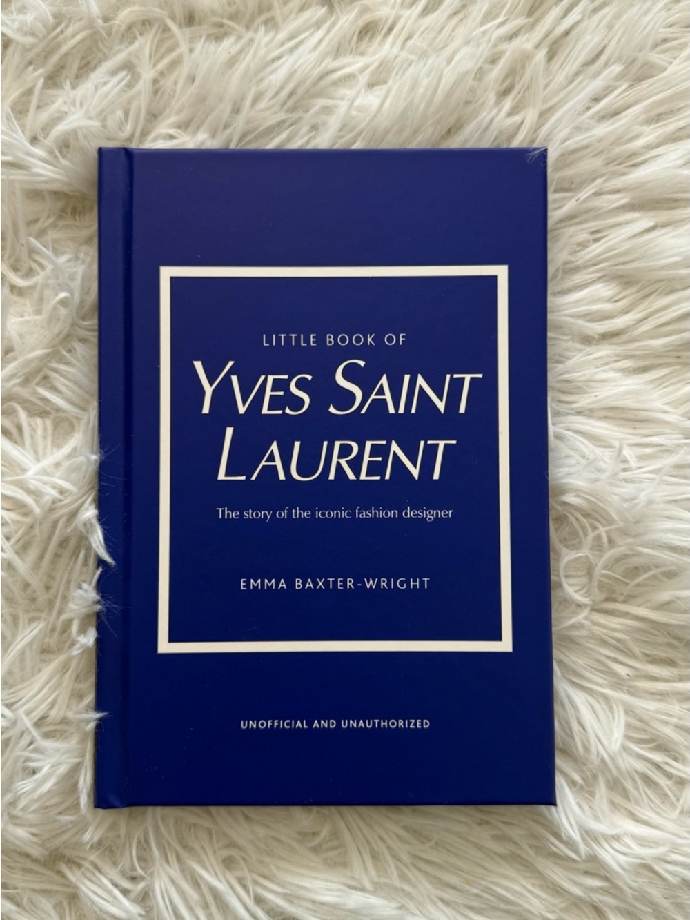 Yves Saint Laurent Blue and White Coffee Table Book